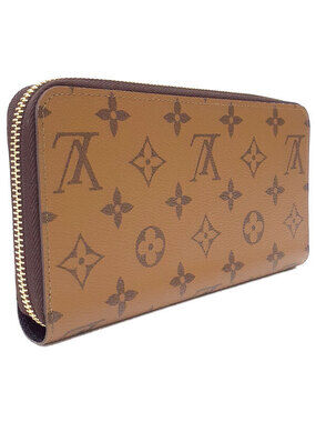 Louis Vuitton Long Round Zipper Wallet Reverse Monogram Zippy